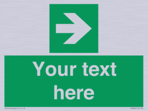 Custom Arrow Right Sign